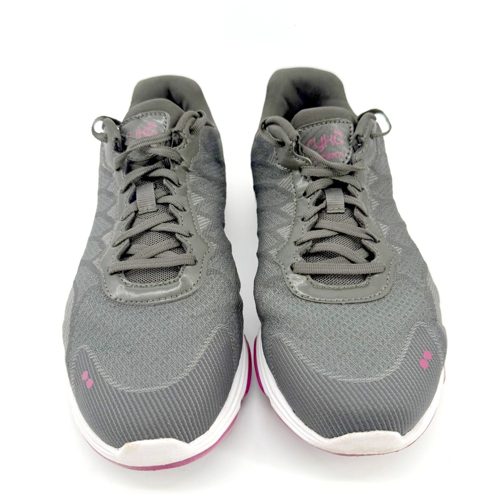 Ryka Dominion Walking Shoes Womens 10W Gray Pink Mesh Lace Up Sneakers Comfort - Picture 6 of 11